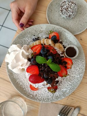 Amerikanska pannkakor at Jord in Malmo