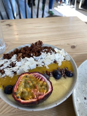 Tropical Bowl 😍 Amazing mango puré on top!   at Jord in Malmo