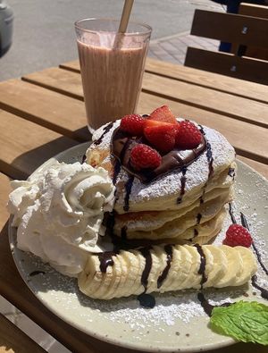 Vegan pancakes   at Jord in Malmo