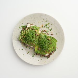 Avocado sandwich, homebaked bread  at Jord in Malmo