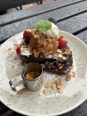 French toasted banana breadd  at Jord in Malmo