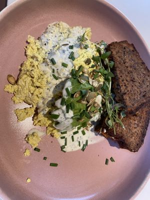 tofu scrambled amazing flavours   at Jord in Malmo