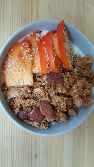 Granola, fruit and soy yoghurt at Jord in Malmo