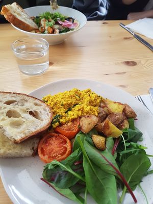 Scrambled tofu at Jord in Malmo
