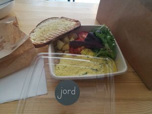 Scrambled tofu to take away at Jord in Malmo