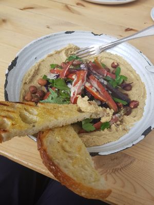 Hummus bowl is just simply amazing! at Jord in Malmo