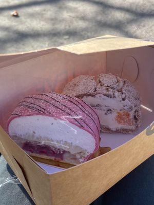 Vegan Princess cake and Budapest cake 😍 at Bageri Leve in Malmo