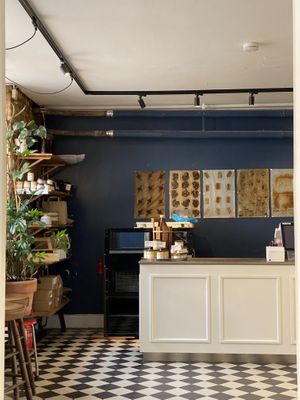Inside the bakery  at Bageri Leve in Malmo