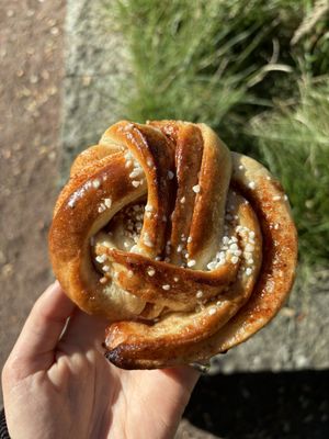 cinnamon roll!  at Bageri Leve in Malmo