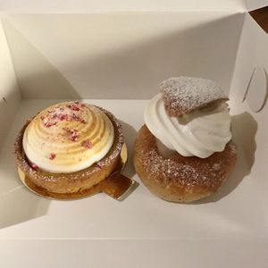 Vegan pastries at Bageri Leve in Malmo