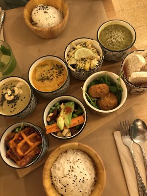 Rice table at Riz Riz - Marais in Paris