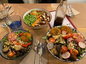 Sweet potato falafels at Riz Riz - Marais in Paris