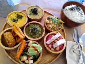 Rice table at Riz Riz - Marais in Paris