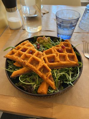 Gaufre de patate douce  at Riz Riz - Marais in Paris