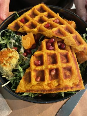 Sweet potato waffle  at Riz Riz - Marais in Paris