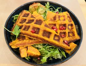 Sweet potato waffle  at Riz Riz - Marais in Paris