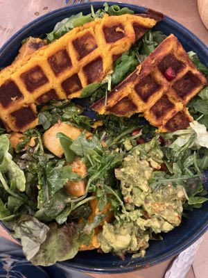 Waffles looked cool but tasteless  at Riz Riz - Marais in Paris