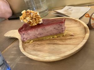This cheesecake was really good    at Riz Riz - Marais in Paris