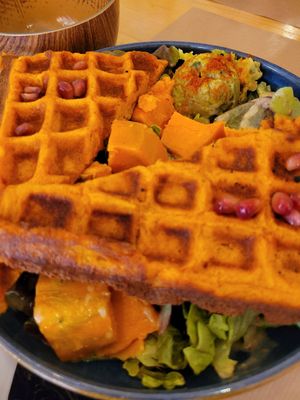 Waffles. Okay only at Riz Riz - Marais in Paris