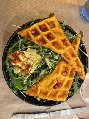 Waffles  at Riz Riz - Marais in Paris