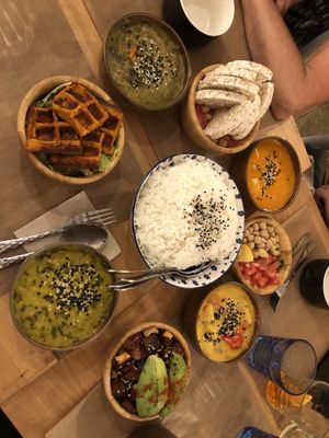 Rice table at Riz Riz - Marais in Paris