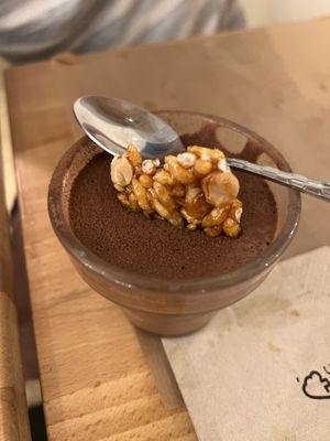 Mousse chocolat cacahuète   at Riz Riz - Marais in Paris