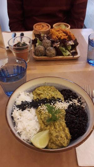 Entrée "Spinach Dahl" yummy 😋  at Riz Riz - Marais in Paris