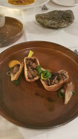 Wild mushroom arancini at Brown's in Londonderry