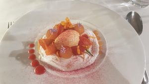 Aquafaba pavlova at Brown's in Londonderry