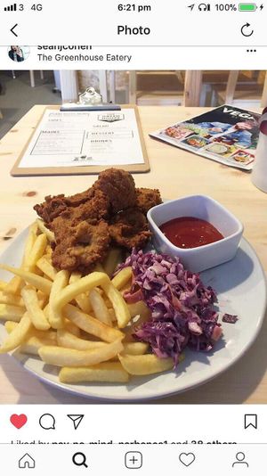 Chickwheat tenders  at The Greenhouse Eatery in Doncaster