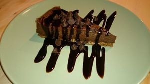 Chocolate banana cheesecake  at The Greenhouse Eatery in Doncaster