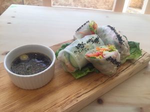Summer rolls at The Greenhouse Eatery in Doncaster