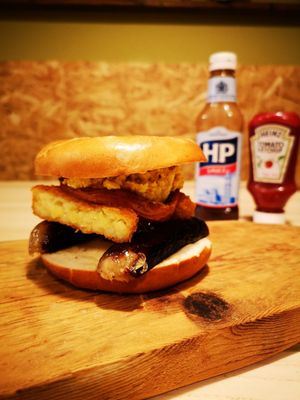 Breakfast bagel at The Greenhouse Eatery in Doncaster