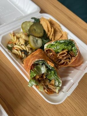 Buffalo Wrap at Nature's Plate Cafe & Juice Bar in Keyport