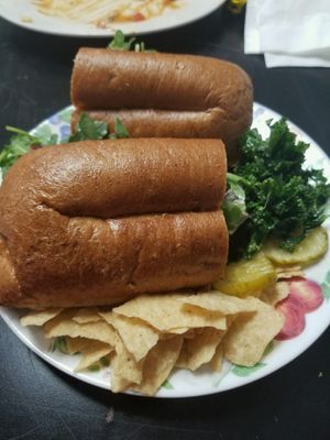 mushroom cheese steak at Nature's Plate Cafe & Juice Bar in Keyport