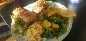 Seitan parmesan at Nature's Plate Cafe & Juice Bar in Keyport