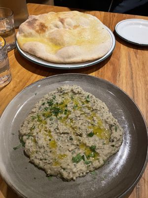 Sardinian Crispbread with White Bean & Garlic Dip  at Bam Bam Italian in Avonsleigh