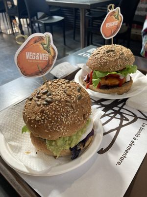 Burgers at Veg&Veg in Rome