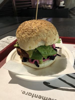 The Asian Burger  at Veg&Veg in Rome