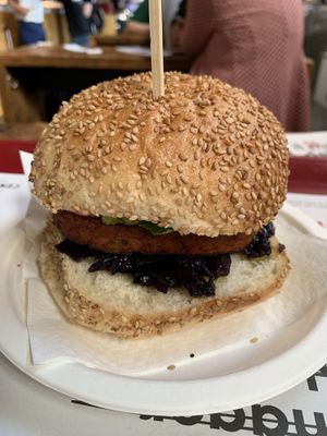 Asian burger   at Veg&Veg in Rome