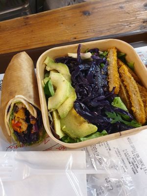 Vegan wrap at Veg&Veg in Rome