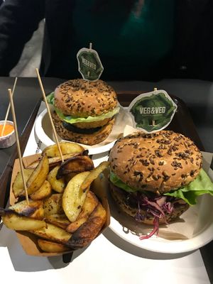 Best vegan burgers ever! at Veg&Veg in Rome