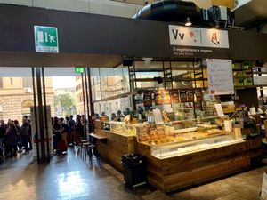 view from inside out at Veg&Veg in Rome