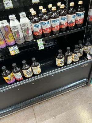 Loads of kombuchas  at Sprouts Farmers Market in Sarasota