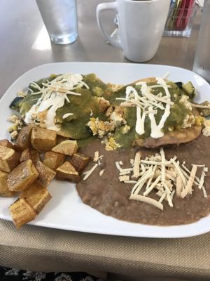 Vegan huevos rancheros  at Wild Rooster Bistro in Fair Oaks