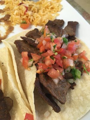 Vegan steak taco  at Wild Rooster Bistro in Fair Oaks