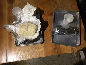 Wow! That is one stuffed burrito ! at Bar-Eat-O in Geneseo