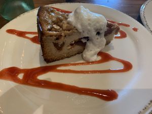 Vegan cheesecake ! at Wild Goat Bistro in Petaluma