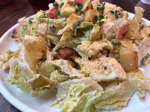 Caesar salad vegan at Wild Goat Bistro in Petaluma