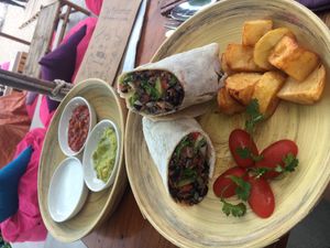 Those potato’s were heaven. Such a good Mexican wrap  at The Fisherman Vegan Restaurant   in Hoi An